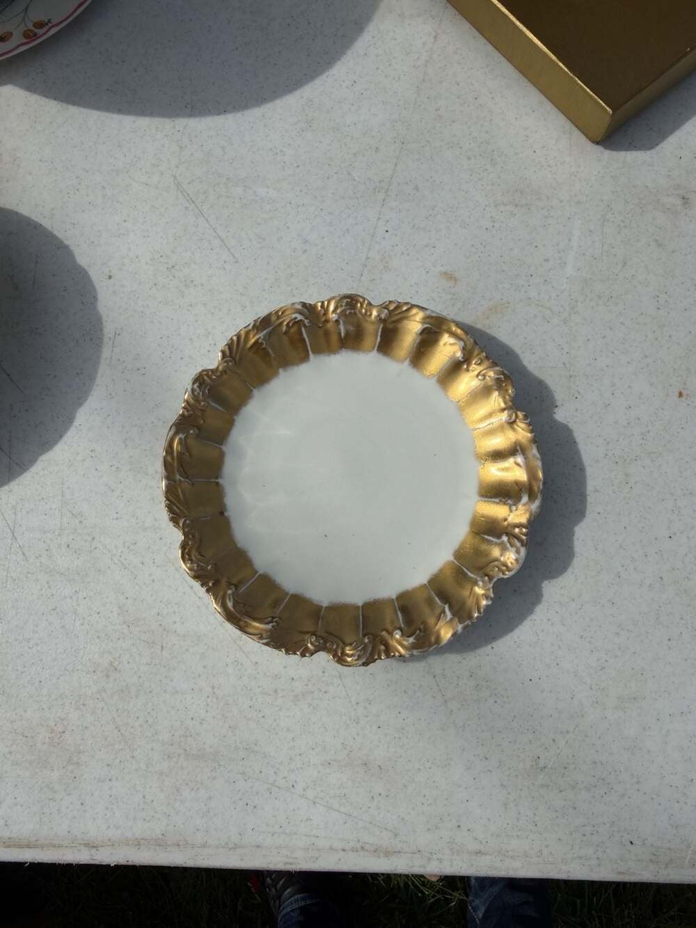 Antique LS and S Limoges Gold Snowflake Luncheon Plates - Set of 6 ...,